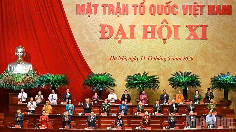 Phiên làm việc thứ nhất Đại hội đại biểu toàn quốc Mặt trận Tổ quốc Việt Nam lần thứ XI