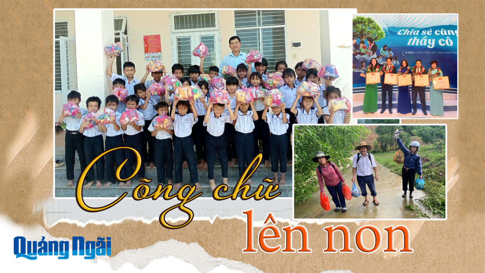 Cõng chữ lên non