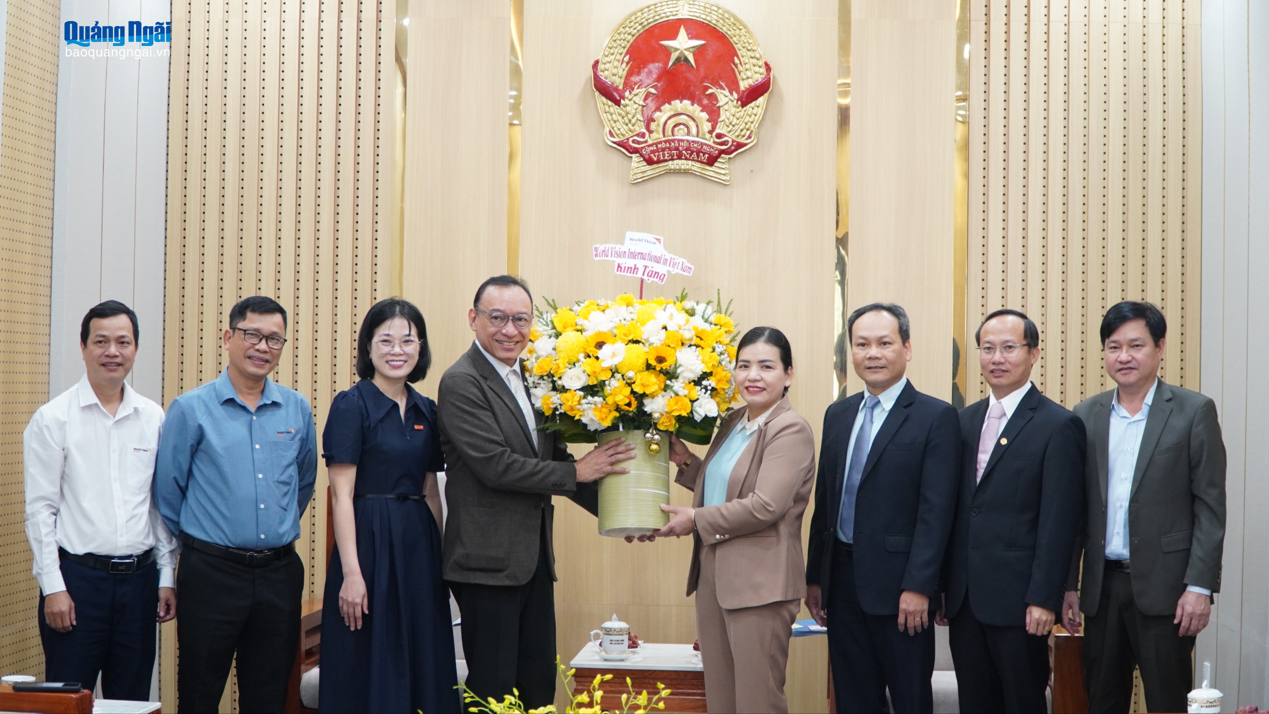 Lãnh đạo UBND tỉnh tiếp Trưởng đại diện tổ chức WVI