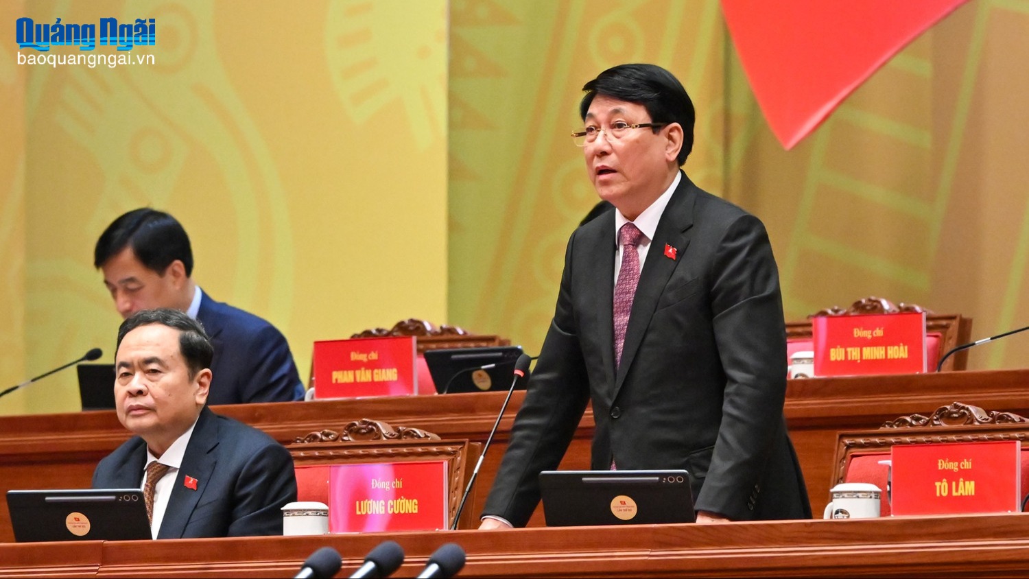 [Ảnh]. Đại hội XIV của Đảng: Phiên thảo luận tại hội trường về các văn kiện Đại hội