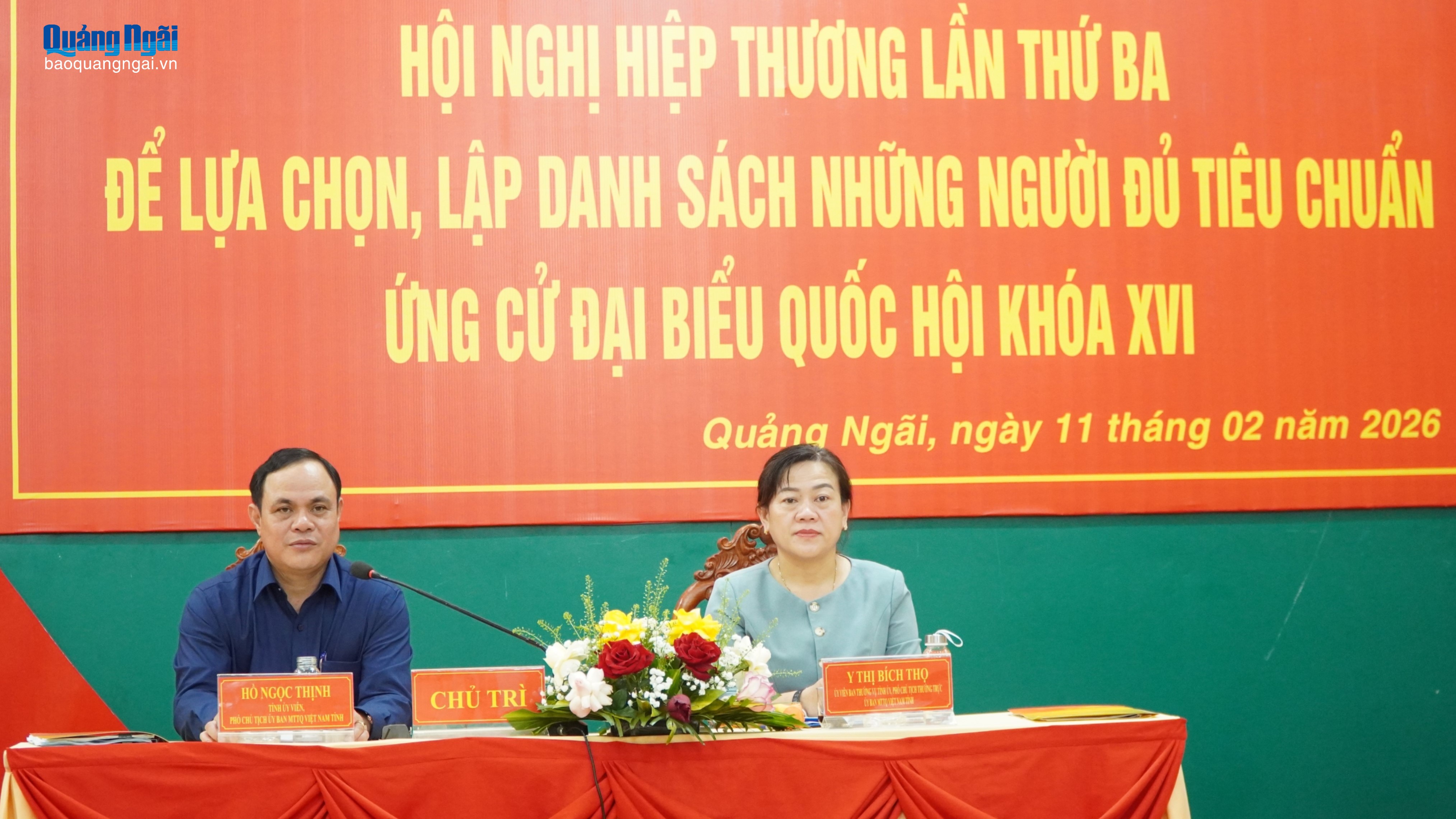 Lập danh sách 14 người ứng cử đại biểu Quốc hội khóa XVI