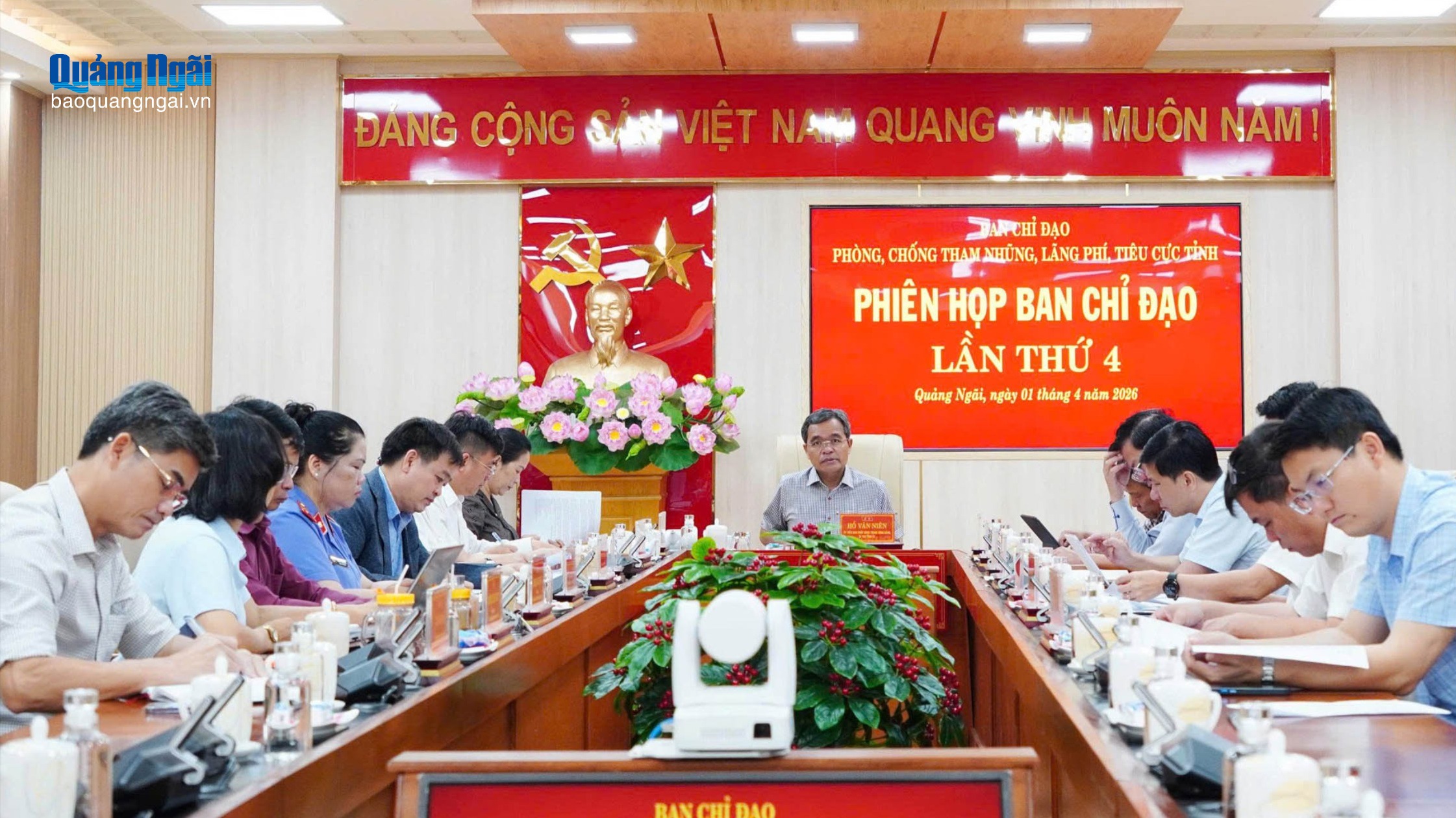 Phiên họp thứ 4 Ban Chỉ đạo phòng, chống tham nhũng, lãng phí, tiêu cực tỉnh