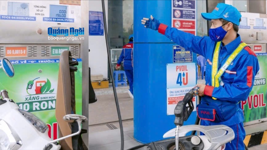 Quảng Ngãi tiên phong đưa xăng E10 vào sử dụng