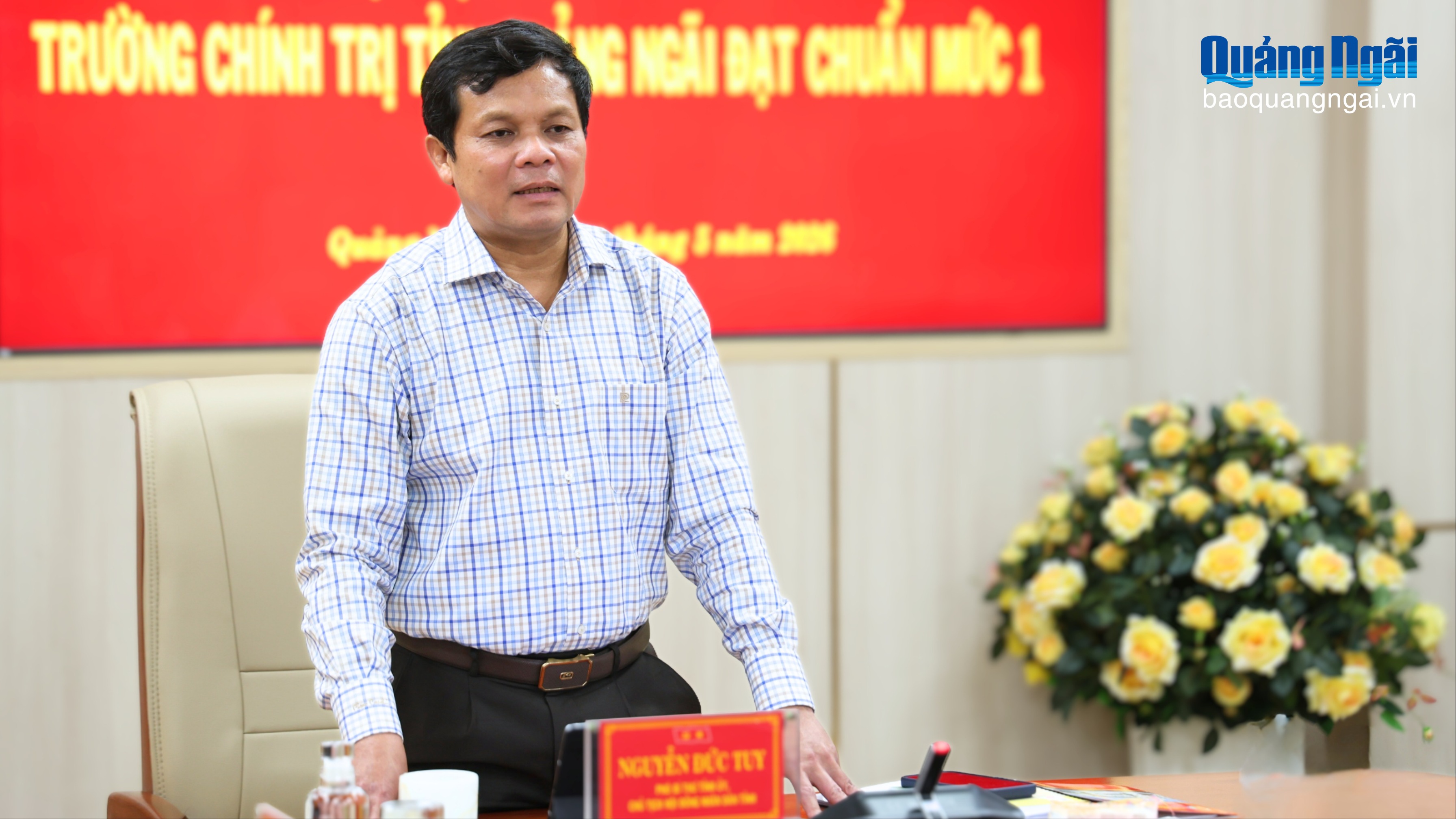 Thống nhất công nhận Trường Chính trị tỉnh đạt chuẩn mức 1