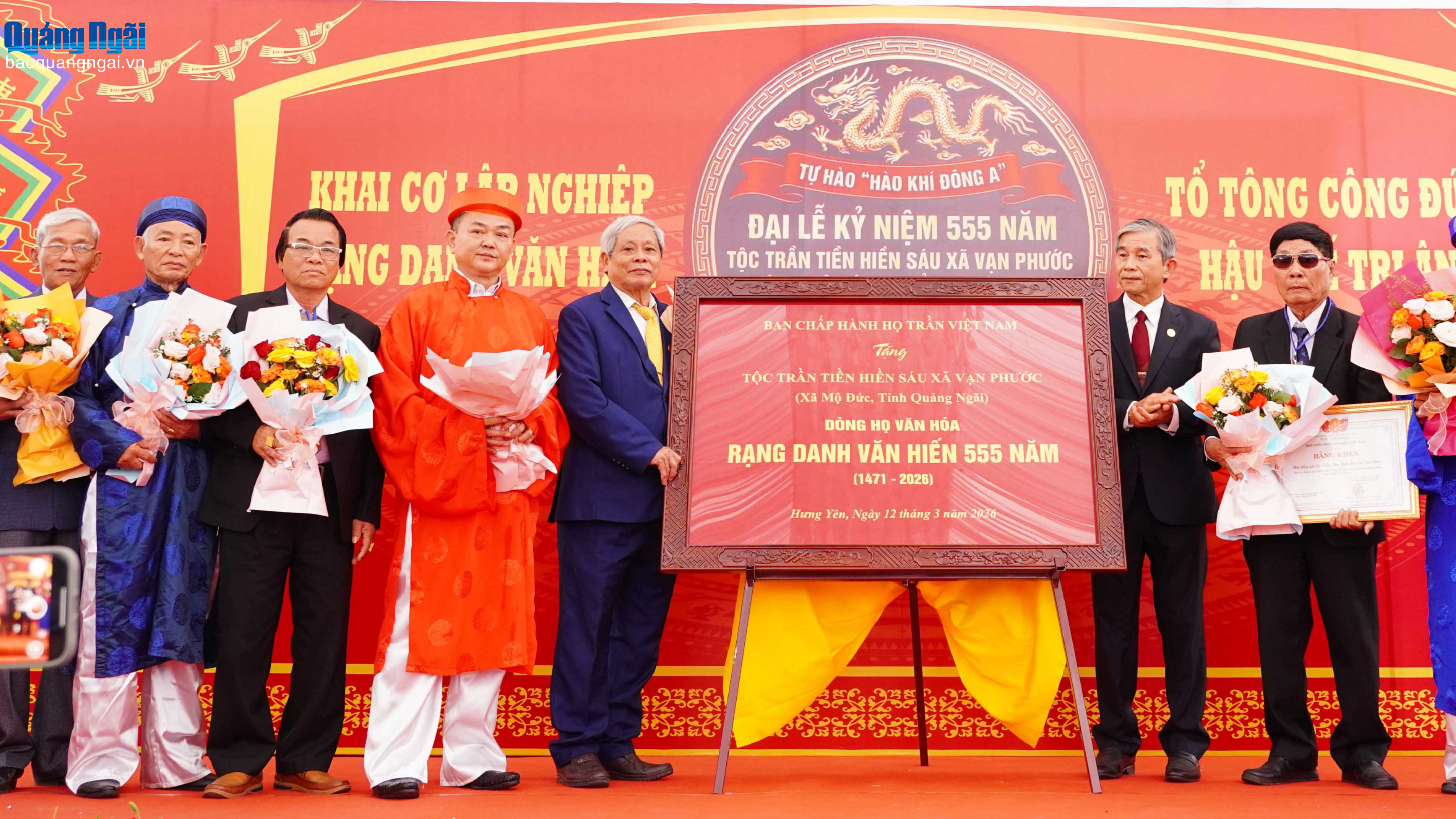 Kỷ niệm 555 năm dòng họ Trần Tiền hiền sáu xã Vạn Phước khai cơ lập nghiệp
