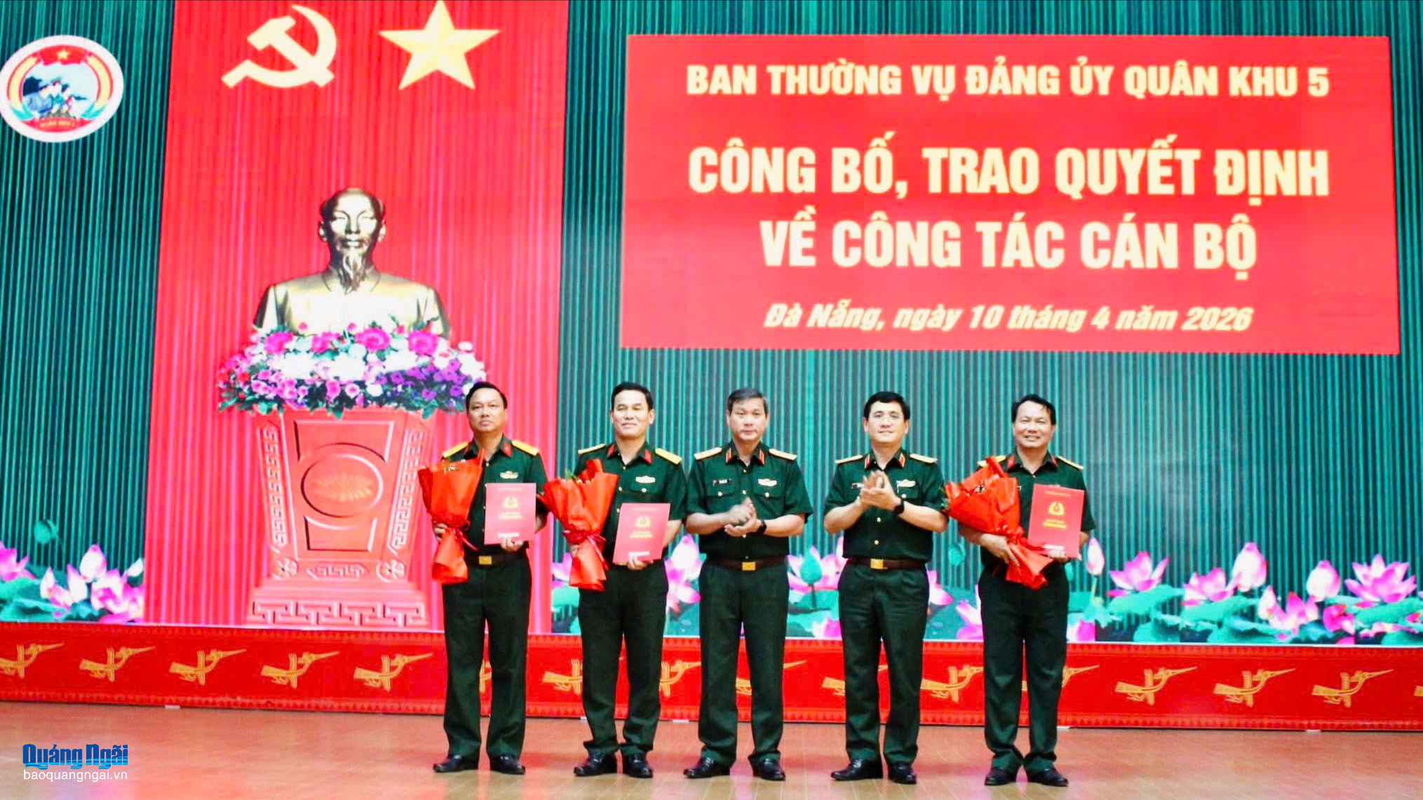 Đại tá Mai Kim Bình giữ chức Chính ủy Bộ CHQS tỉnh Quảng Ngãi