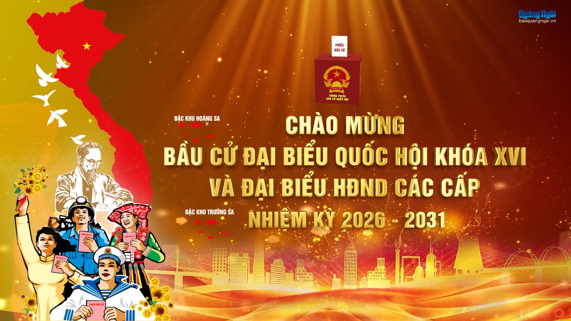 [Video]. Bản tin chào mừng thành công bầu cử đại biểu Quốc hội khóa XVI và đại biểu HĐND các cấp nhiệm kỳ 2026 - 2031.