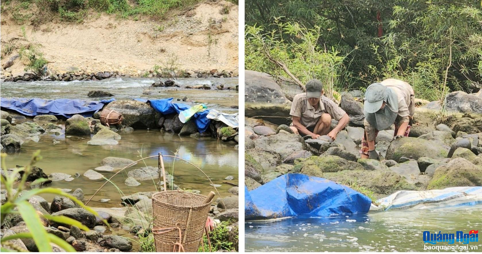 “Đây là cách đánh bắt cá truyền thống từ xưa giờ của người dân chúng tôi ở đây.Mình bắt thuận theo tự nhiên thì năm sau sẽ có cá để bắt tiếp, nếu như kích điện và khai thác tận diệt thì những năm tiếp theo chắc sẽ không còn cá”, anh Đinh Văn Tới nói.