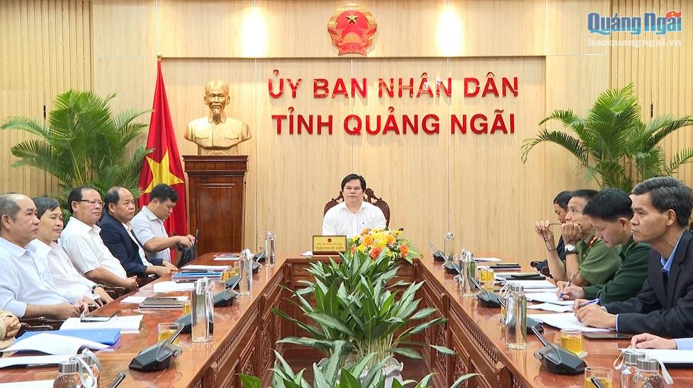 Đại biểu dự hội nghị tại điểm cầu Quảng Ngãi.